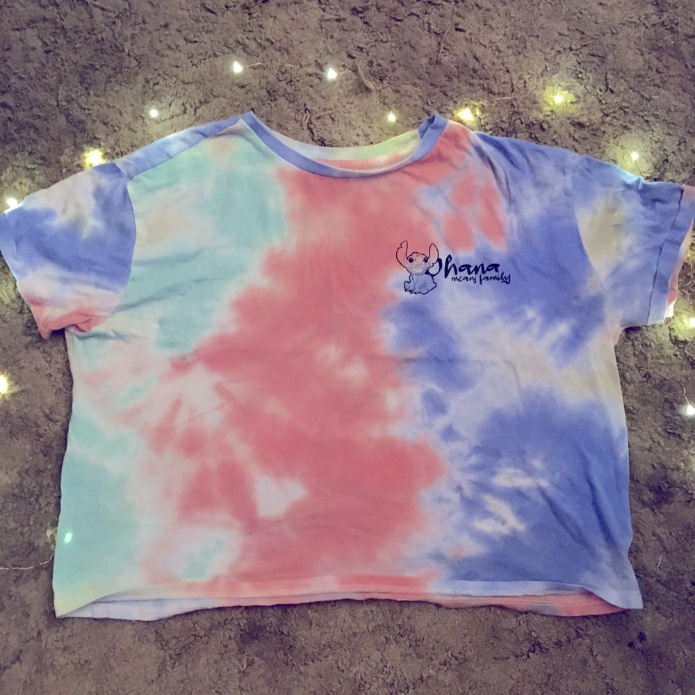 Disney Stitch Ohana Means Family Crop Top XXL